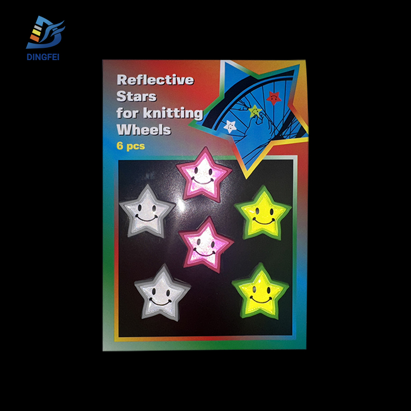 Reflective PVC Stars for Knitting Wheels - 